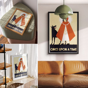 Wydruk na płótnie Dawno, dawno temu