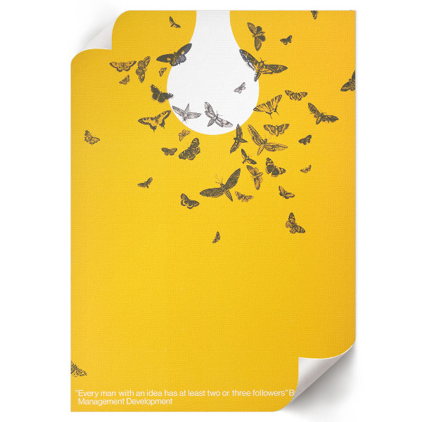 Plakat premium Plakat z żarówką