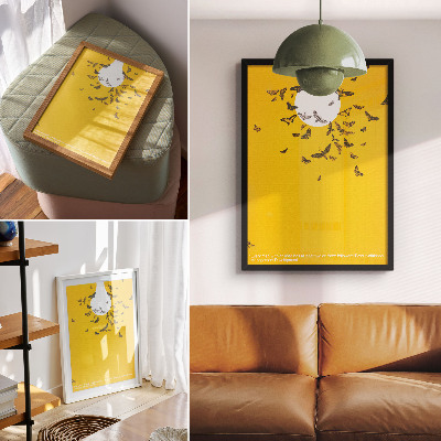 Plakat premium Plakat z żarówką