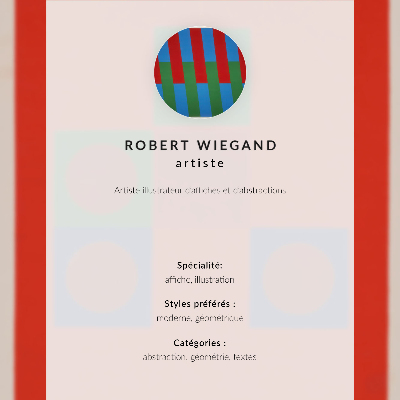 Grafika na ścianę Plakat wystawy