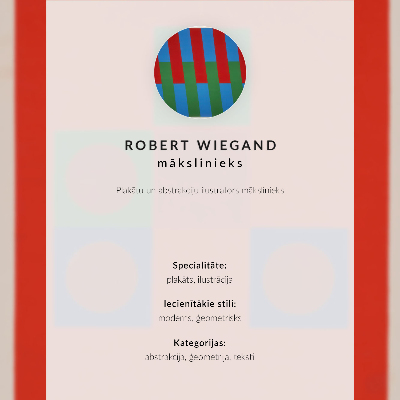 Grafika na ścianę Plakat wystawy