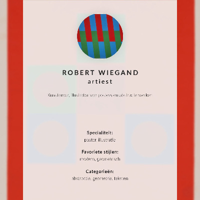 Grafika na ścianę Plakat wystawy