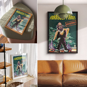 Dekoracyjny plakat ścienny Zakazana planeta