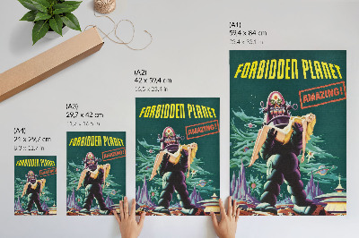 Dekoracyjny plakat ścienny Zakazana planeta