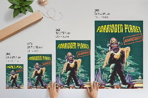 Dekoracyjny plakat ścienny Zakazana planeta