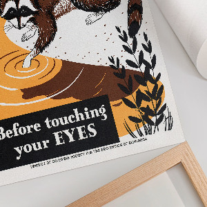 Wydruk na płótnie Myj ręce