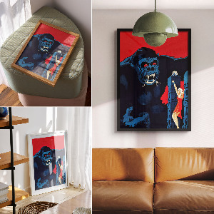 Plakat premium King Kong