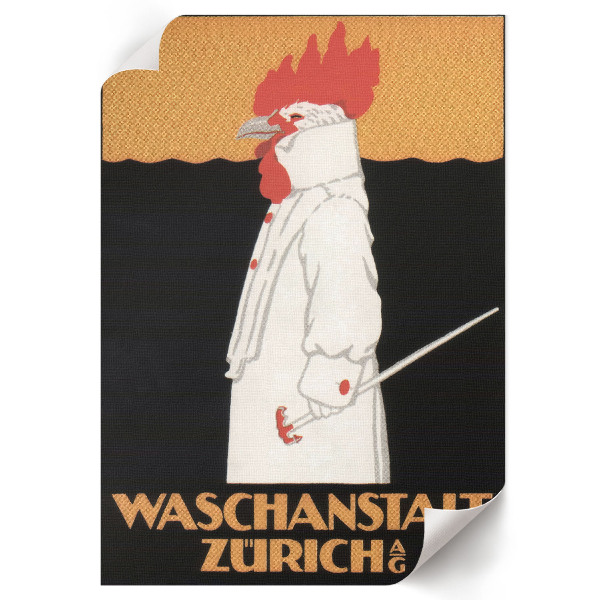 Dekoracyjny plakat ścienny Waschanstalt Zurich