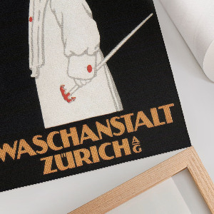 Dekoracyjny plakat ścienny Waschanstalt Zurich