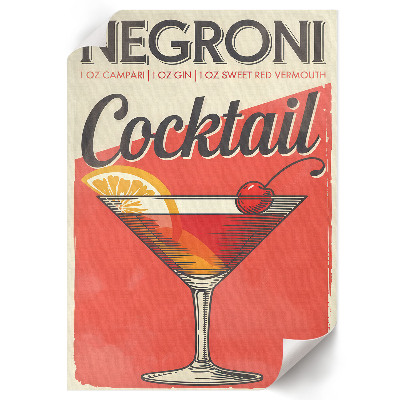 Wydruk na płótnie Negroni koktajl