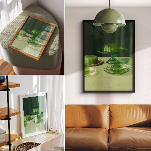 Plakat premium Zielona galaretka