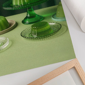 Plakat premium Zielona galaretka