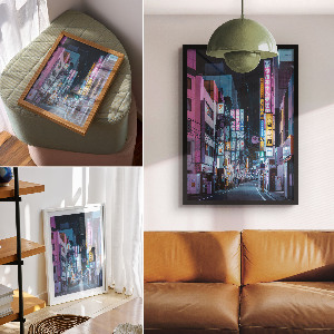 Wydruk na płótnie Uliczka w Japonii