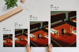 Dekoracyjny plakat ścienny Stół w restauracji