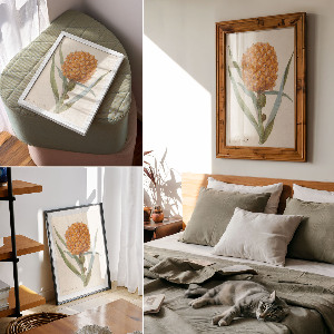 Dekoracyjny plakat ścienny Bromelia ananas