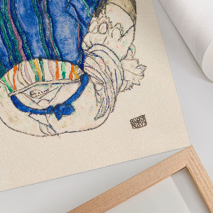 Grafika na ścianę Siedząca kobieta