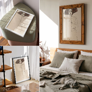 Dekoracyjny plakat ścienny Portret kobiety