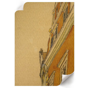 Grafika na ścianę Dom w Krumau