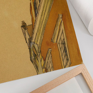 Grafika na ścianę Dom w Krumau