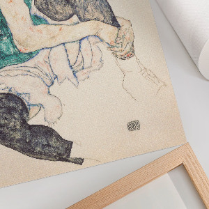 Wydruk na płótnie Siedząca kobieta