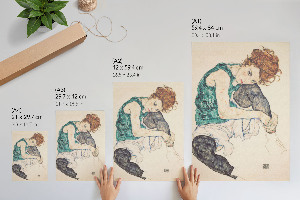 Wydruk na płótnie Siedząca kobieta