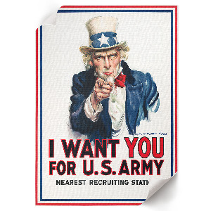 Grafika na ścianę List gończy