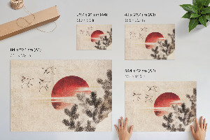 Plakat na płótnie Ptaki i zachód