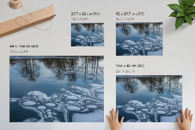 Plakat dekoracyjny „Lodowa abstrakcja”