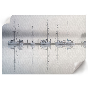 Plakat na płótnie Jachty na wodzie