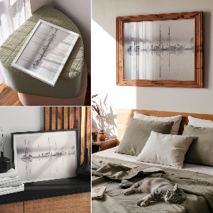 Plakat na płótnie Jachty na wodzie