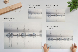 Plakat na płótnie Jachty na wodzie