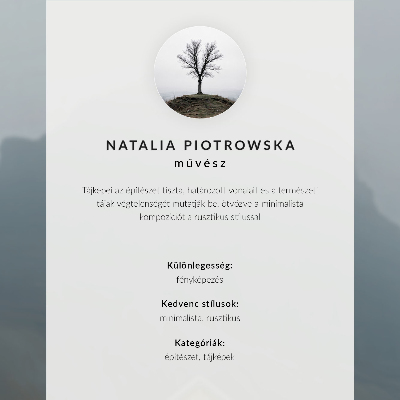 Plakat dekoracyjny «Zimowy spokój»