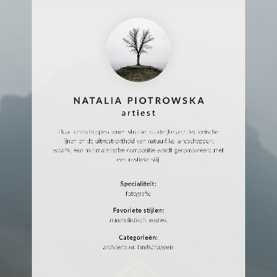 Plakat dekoracyjny «Zimowy spokój»
