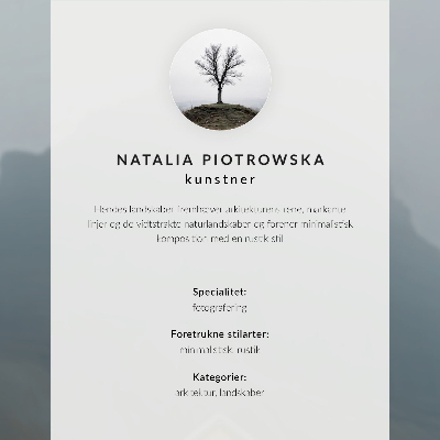 Plakat dekoracyjny «Zimowy spokój»