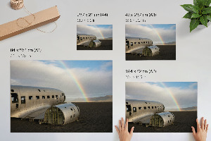 Plakat na ścianę Tęcza i wrak