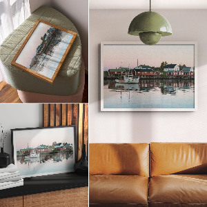 Plakat ścienny Łódź wioska