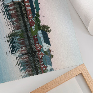 Plakat ścienny Łódź wioska