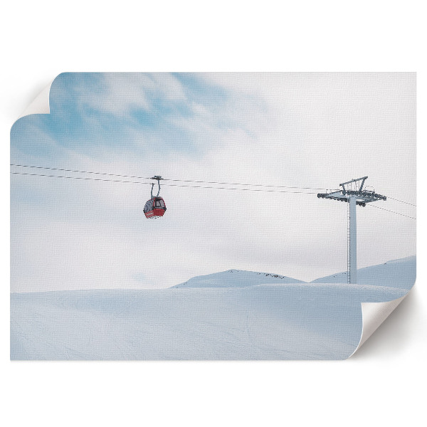 Plakat dekoracyjny Zimowy pejzaż