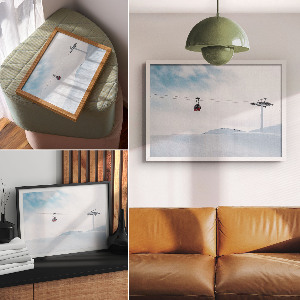 Plakat dekoracyjny Zimowy pejzaż