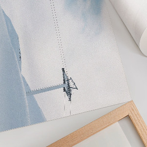 Plakat dekoracyjny Zimowy pejzaż