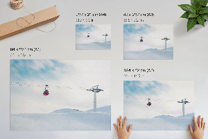 Plakat dekoracyjny Zimowy pejzaż