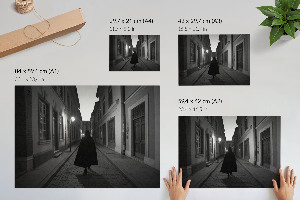 Plakat Czarno-biały widok