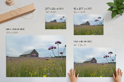 Plakat na płótnie przedstawiający wiejski krajobraz