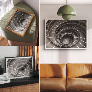 Plakat na ścianę Spiralna architektura
