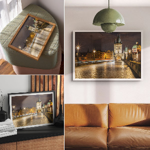 Plakat na płótnie Nocna panorama