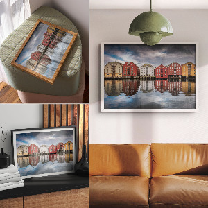 Plakat na ścianę Miejskie odbicie