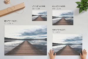 Plakat dekoracyjny Jezioro pomost