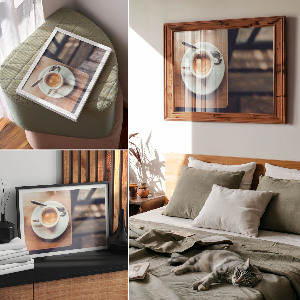 Plakat na płótnie Kawa moment