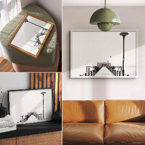 Plakat na ścianę Monochromatyczny spokój