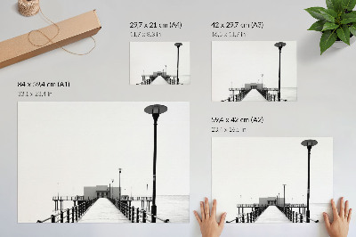 Plakat na ścianę „Monochromatyczny spokój”